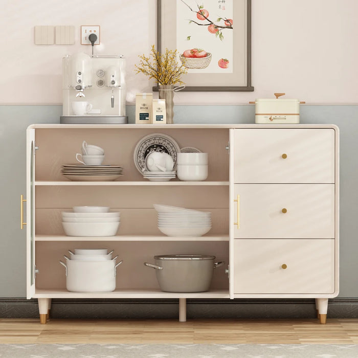 Luxury Buffet Sideboard Bed Side Table Drawers House Display Modern Kitchen Sideboard Glass Side Meuble Cuisine Home Furniture
