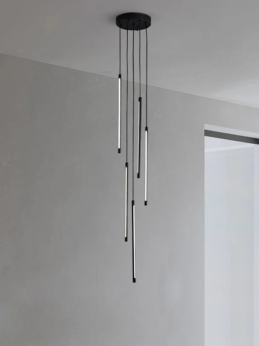 Simple modern duplex staircase chandelier, restaurant light, self built villa, hotel lobby, living room, large chandelier