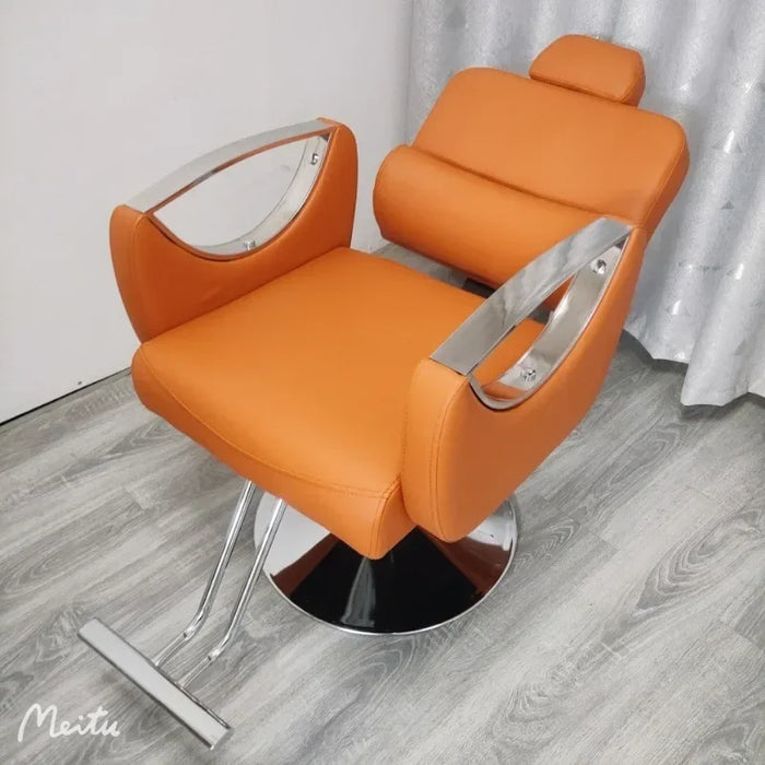 Professional Pedicure Barbers Armchairs Stylist Aesthetic Hairdressing Chair Backrest Mocho Cadeira Barber Equipment MQ50BC
