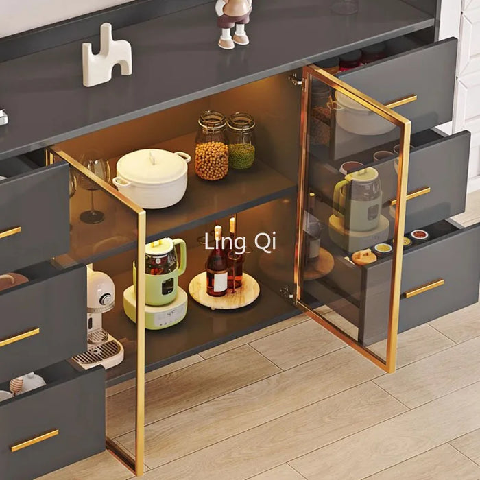 Multifunctional Large Side Cabinet Showcase Luxury Nordic Modern Cabinet Display Space Saving Muebles De Cocina Home Furniture