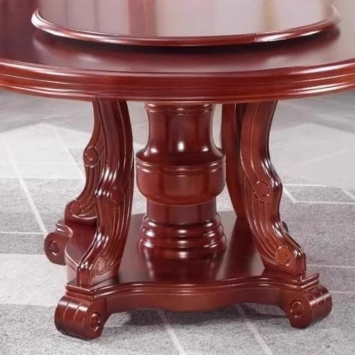 Hotel Combination Dining Tables Restaurant Turntable Eating Wooden Large Dining Tables Mesa Comedor Kitchen Furniture QF50DT