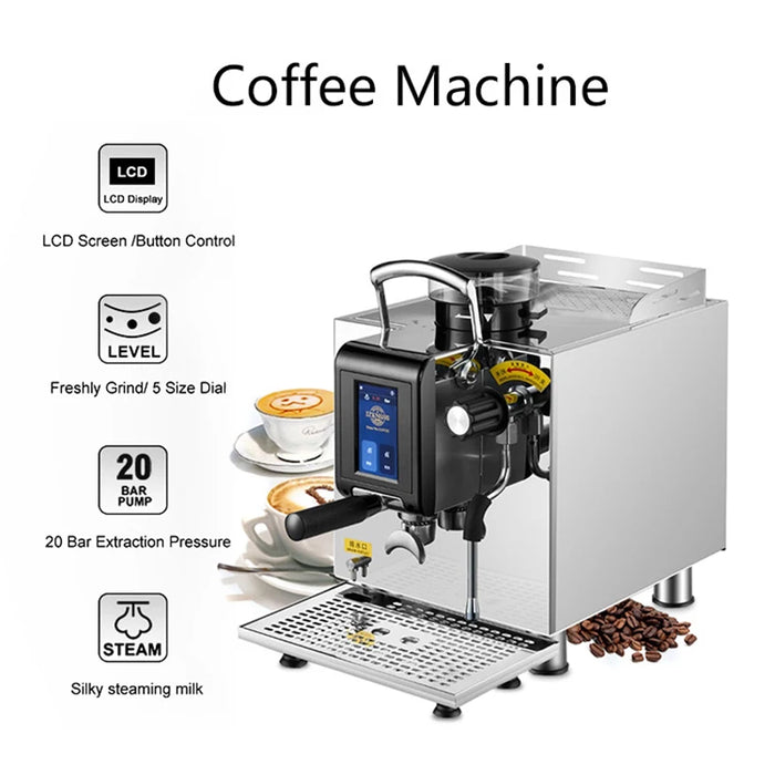 CM-079 Automatic Coffee Machine with 20BAR High Pressure Water Pump for Home Office Coffee Makers 220V Home Kitchen Appliances