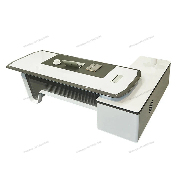 Fashionable and luxurious office furniture, boss's desk, modern business style office, solid wood manager's desk