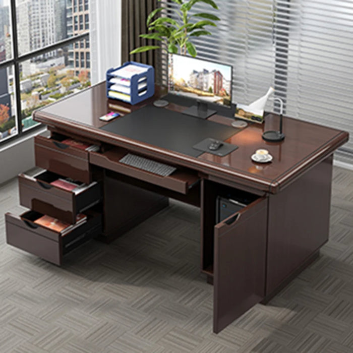 Drawers Workstation Office Desk Wood Computer Storage Modern Desk Executive Counter Tavolo Scrivania Ufficio Luxury Furniture