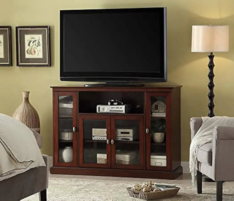 Concepts Summit Highboy 60 inch TV Stand with Storage Cabinets and Shelves, Espresso