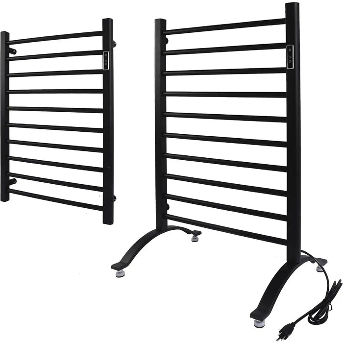 Mild Steel Bathrooms Accessories Wall Mounted/Freestanding Towel Heater With Hardwired and Plug in Options Bathroom Towel Hanger
