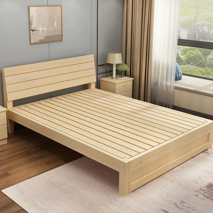 Eco-friendly Solid Wood Bed кровать Bedroom Furniture Kids Adults Wooden Bed Easy Assembly Modern Sleeping 침대 Home Furniture