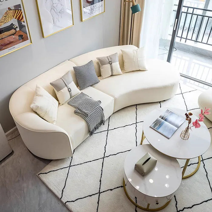 Free Shipping Curve Living Room Sofa Reception Nordic Minimalist Ergonomic Couchs Designer Unique Canape Salon Prefabricated