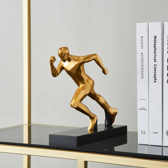 Modern Abstract Runner Ornaments Gold Figurines Office Accessories Living Room Decoration Decorative Figurines Desk Decoration