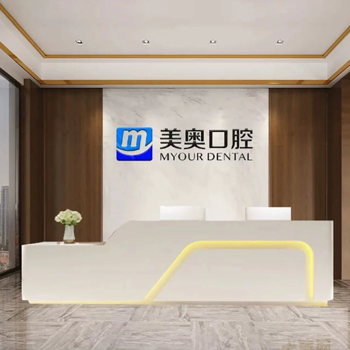 White Reception Desks Office Cashier Counter Store Luxury Desk Room Desk Study Display Balcao Para Salao De Beleza Furniture