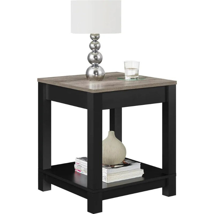 Better Homes & Gardens Langley Bay End Table, Black side table  living room furniture