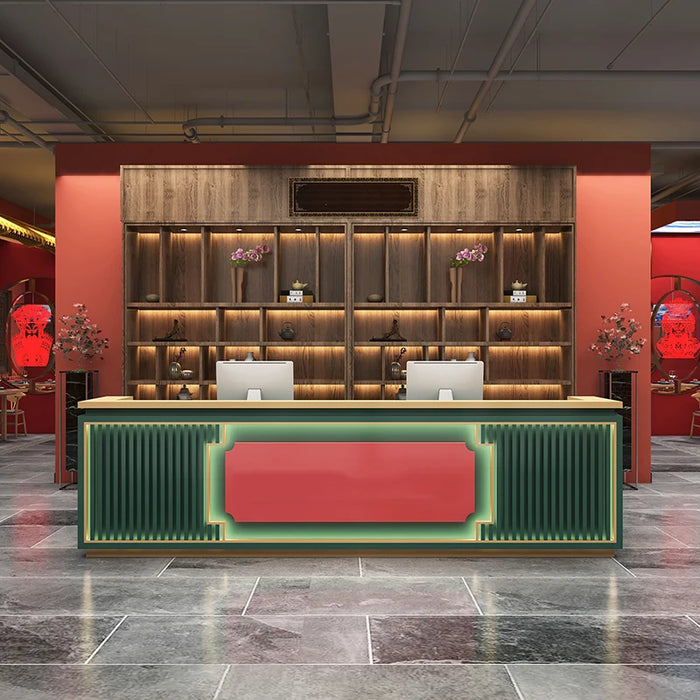 Beauty Salon Spa Reception Desk Cash Luxury Hotel Cashier Bar Counter Shop Retail Store Theke Rezeption Commercial Furniture