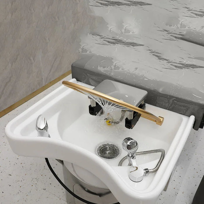 Circulation Ceramic Shampoo Chair Hair Care Hairdresser Specialized Multifunction Shampoo Chair Fotel Fryzjerski Furniture XFY