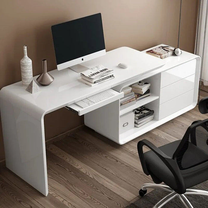 Living Room Luxury Office Desks Italian Simplicity Modern Design Office Desks Adjustable Computer Escritorio Furniture QF50OD