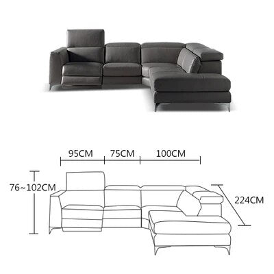 Living Room Sofa set corner sofa recliner electrical couch genuine leather sectional sofas muebles de sala moveis para casa
