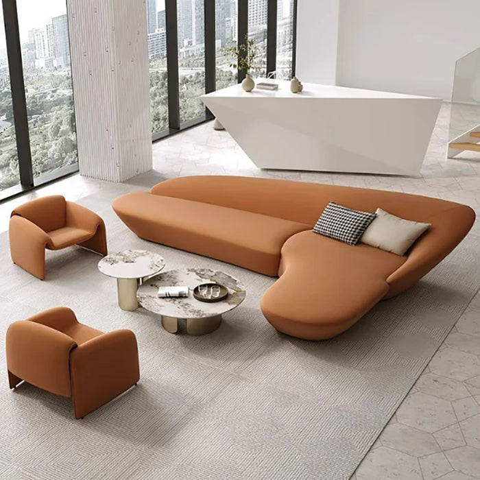 Italian European Sofas Modern Luxury Velvet Lounge Living Room Sofa Office Fabric Wooden Library Sofy Do Salonu Home Decor