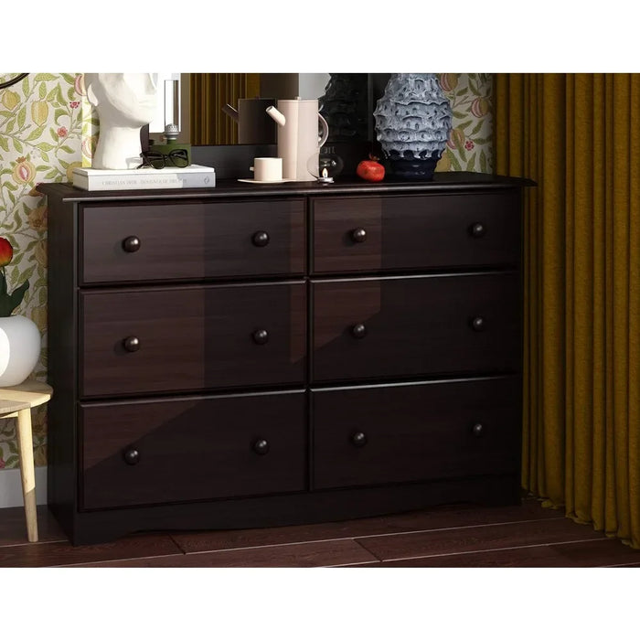 Storage Cabinet, Imports 100% Solid Wood Dresser, Honey Pine. Requires Assembly, 48" W X 33" H X 17" D, Dressers for Bedroom