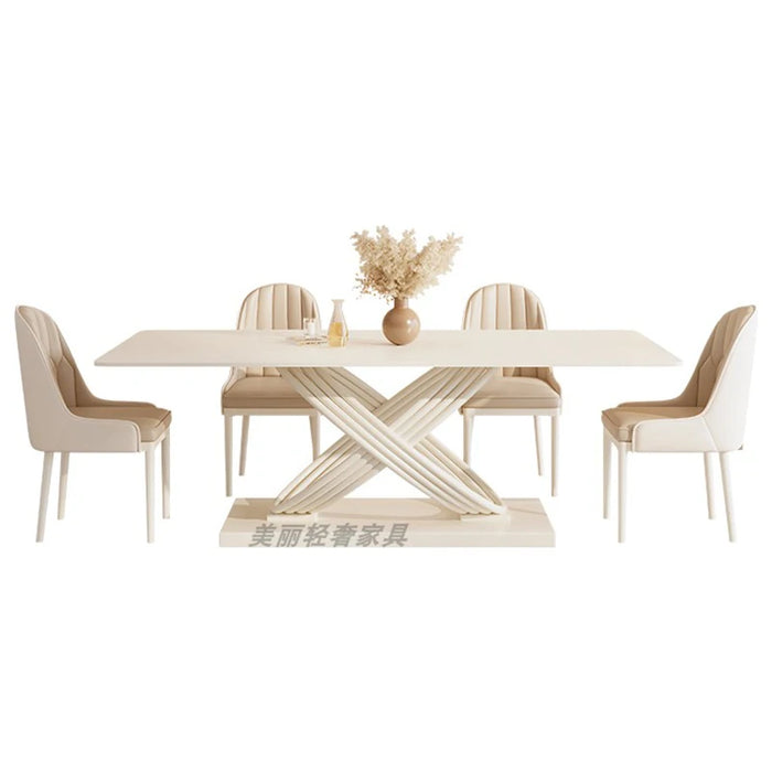 Conference Dining Tables Center Luxury Modern Dining Table Set 4 Chairs Floor Living Room Muebles Para El Hogar Home Furniture