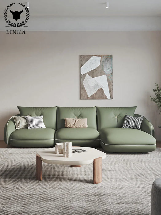 Italian light luxury modern style design sofa living room imperial concubine leather sofa furniture