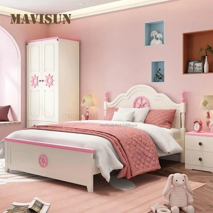 Contemporary Children's Bed For Teenager Children's Bedroom Furniture Combination Set Northern European Creative Kid Bed 1.2M