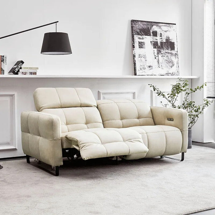 Living Room Office Electric Sofa Lazy Recliner White Leather Floor Modern Sofa Luxury Accent Sillon Electrico Set Furnitures