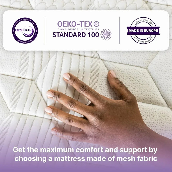 NapQueen Queen Mattress 12 Inch Victoria Gel Infused Pocket Spring and Memory Foam Mattress Queen Size Mattress Bed in a Box