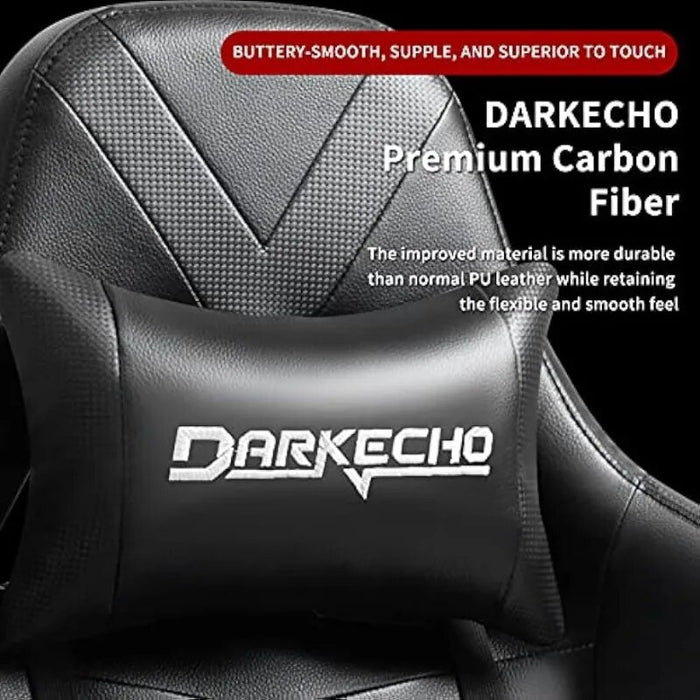 Darkecho Gaming Chair Office Chair with Footrest Massage Racing Computer Ergonomic Chair（Black/Purple）optional