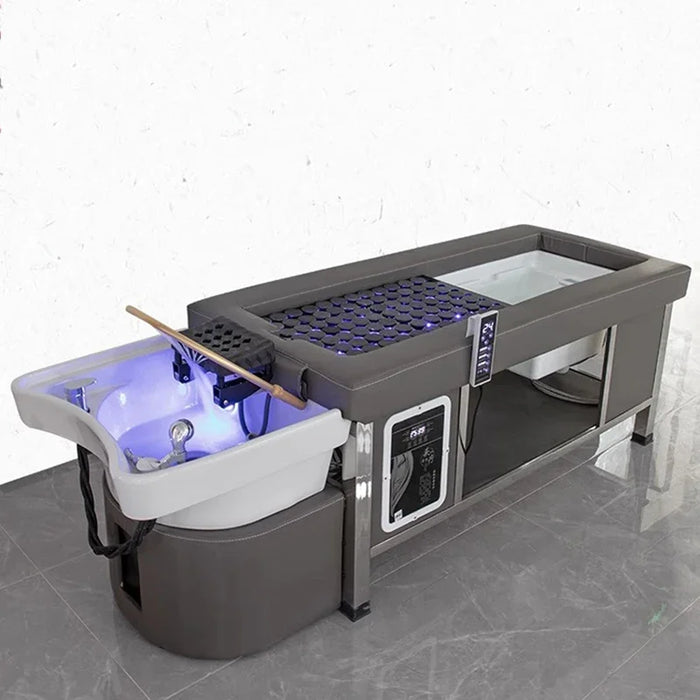 Therapy Shampoo Chair Hair Comfort Water Circulation Head Hair Wash Chair Moxibustion Cama De Champu Salon Equipment MQ50SC