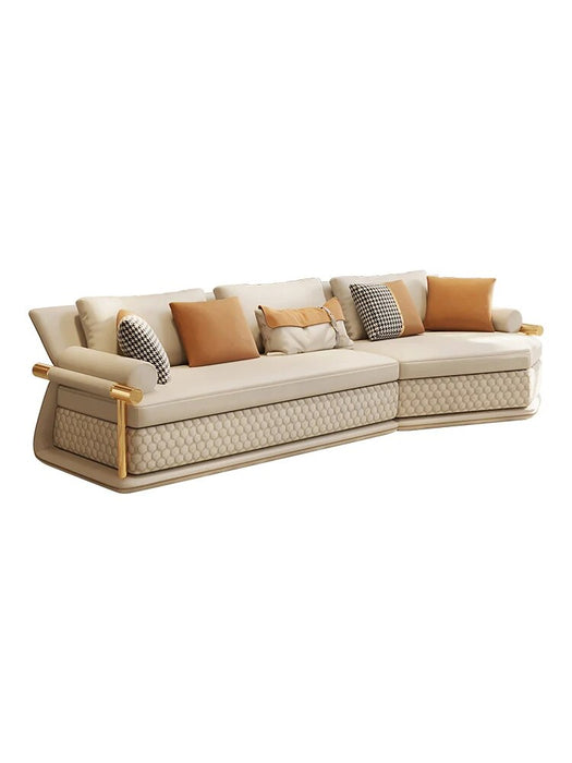 Modern style leather living room sofas light luxury sofas 1+2+3 seater sectionals couch custom sofa set furniture for home