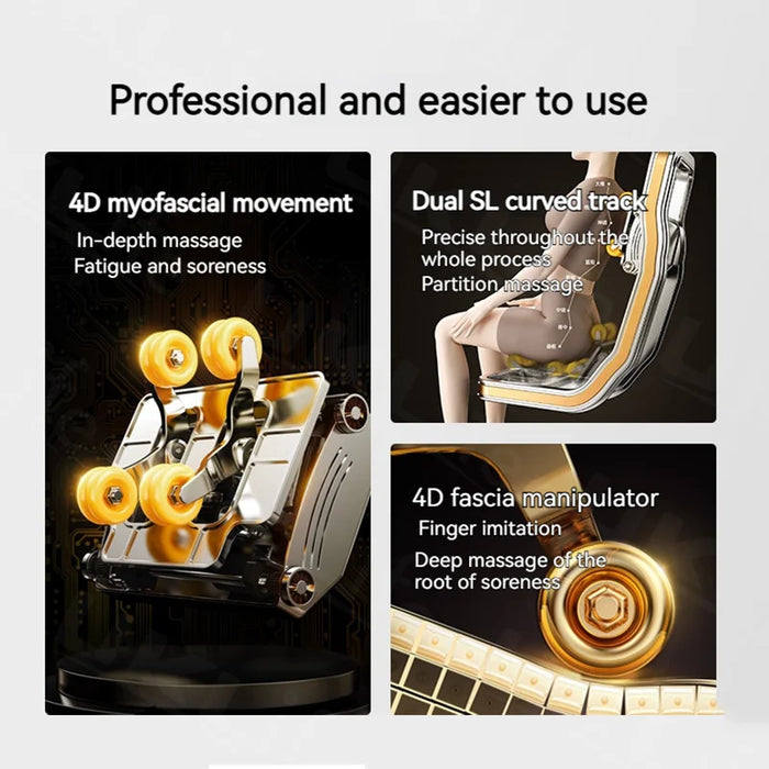3 Year Warranty 4D SL-Track Zero Gravity full body AirBag Massager Chairs Home 3D Office Chair Luxury Electric Massage Sofa