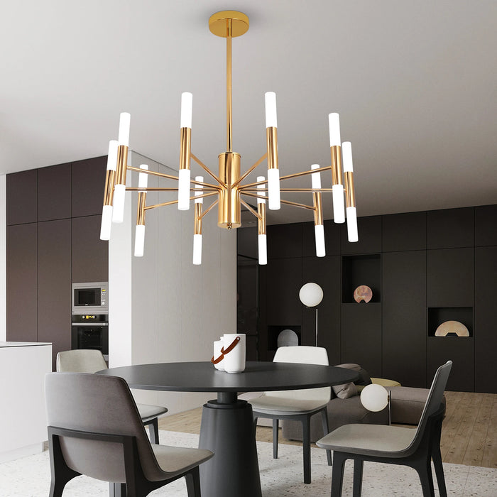 Modern Golden LED Chandelier Hotel Hall Chandeliers Living Room Ceiling Decorative Light Ceiling Light Indoor Lighting Fixtures