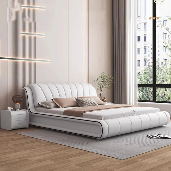 Luxury Kids Double Bed Nordic Modern Whitr Headboard Twin Double Bed Girl Wood Sleeping Cama Matrimonio Furniture For Bedroom