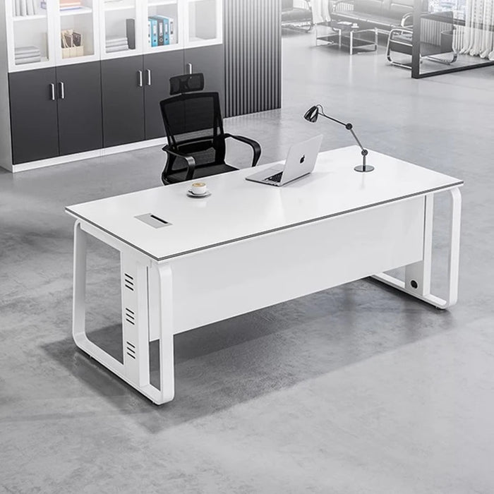 Boss Minimalist Office Desk White Unique Executive Reception Computer Desks Luxury Secretary Mesa Escritorio Mesa Escritorio