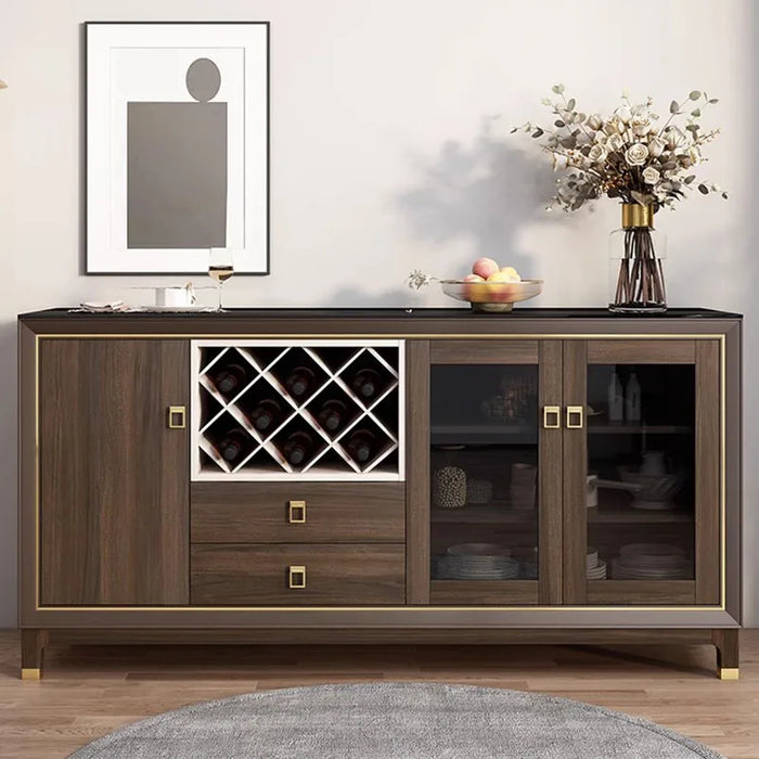 Nordic Display Sideboard Kitchen Glass Modern Chinese Rustic Console Accent Corner Sideboard Laden Vitrina Cocina Furniture HDH
