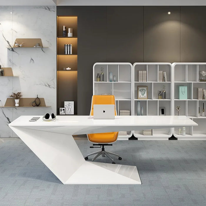 Writing Supplies Office Desk Standing Monitor Organizers White Computer Desks Executive Floor Mesa De Computador Home Furniture