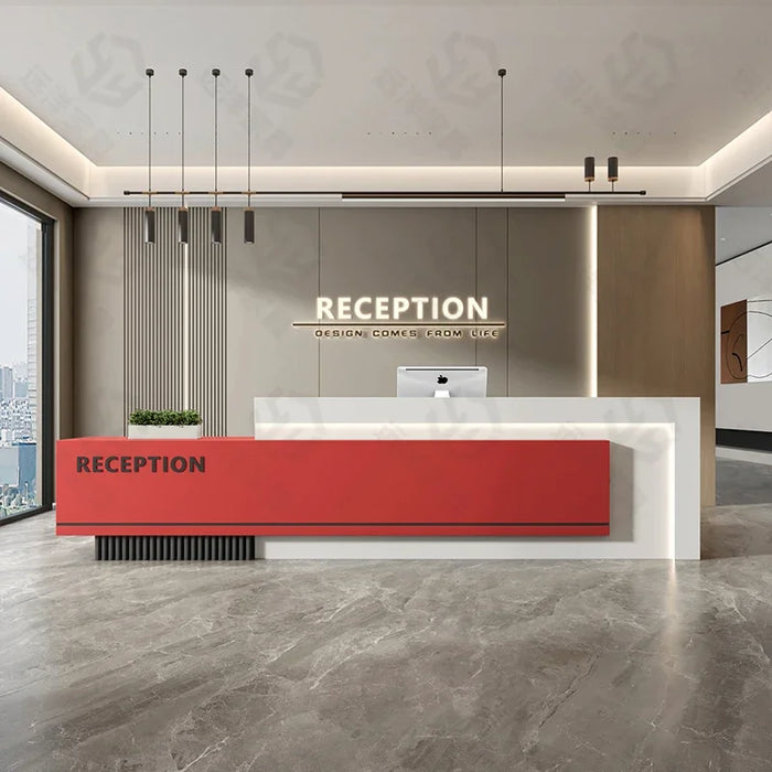 Cash Office Reception Desk Stand Podium Store Simple Reception Desk Luxury Cashier Table Recepcion Mostrador Hotel Accessories