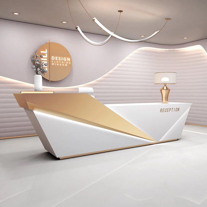 Modern Office Front Desk Supermarket Shop Salon Clothing Cashier Counter Bar Checkout Mostrador Oficina Commercial Furniture