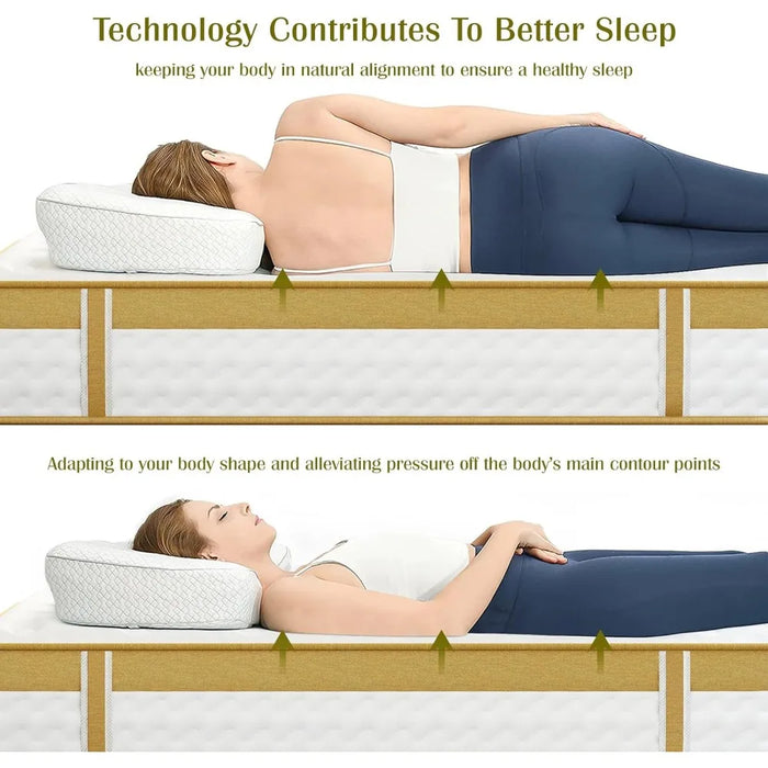 10" Hybrid Queen Mattress in A Box with Pocket Spring Memory Foam for Cool Sleep and Stress Relief