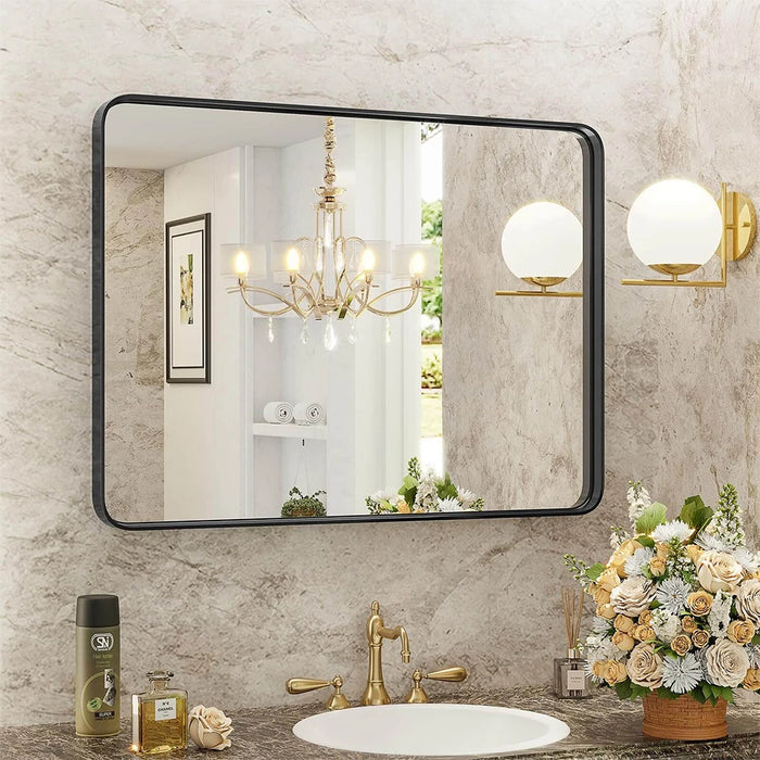 Bathroom Mirror Vanity Mirror for Wall Aluminum Alloy Framed Wall Mirror Farmhouse 40"×30"