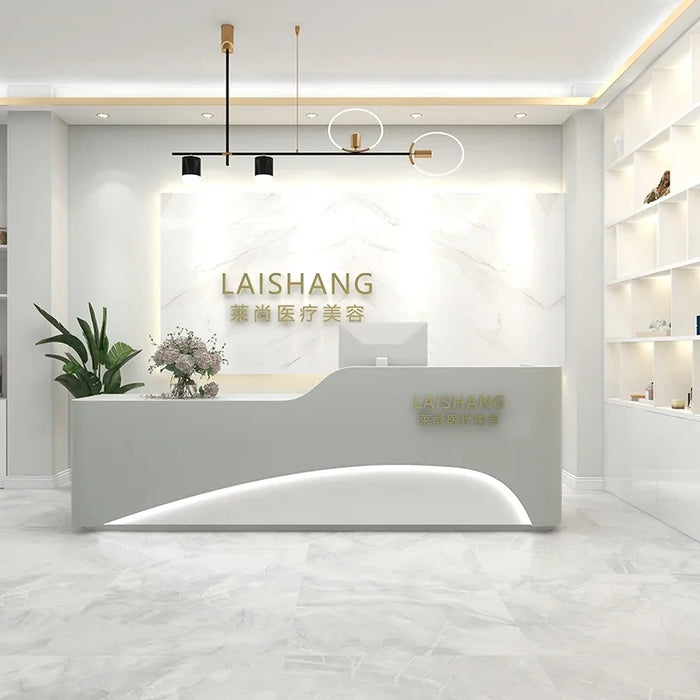 Gigant Cashier Reception Desks Computer Corner Shop Mobile Front Desk Luxury Modern Mesa De Escritorio Beauty Salon Furniture