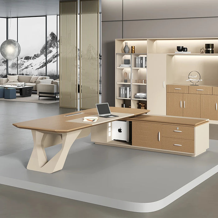 Study Computer Office Desk Gaming Organizer Corner Standing Office Desk L Shaped Vanity Drawers Table Pour Ordinateur Furniture