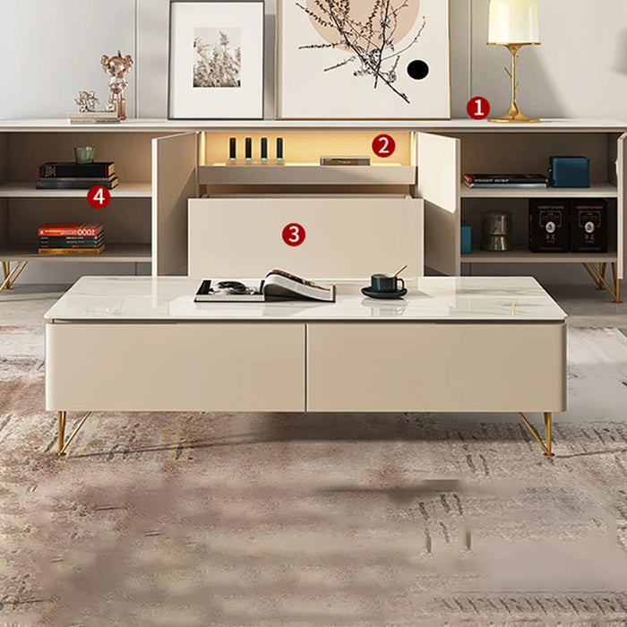 Coffee Table Wooden Tv Stands Lowboard Rack Standing Shelf Tv Cabinet NordicUniversal Casa Arredo Living Room Furnitures