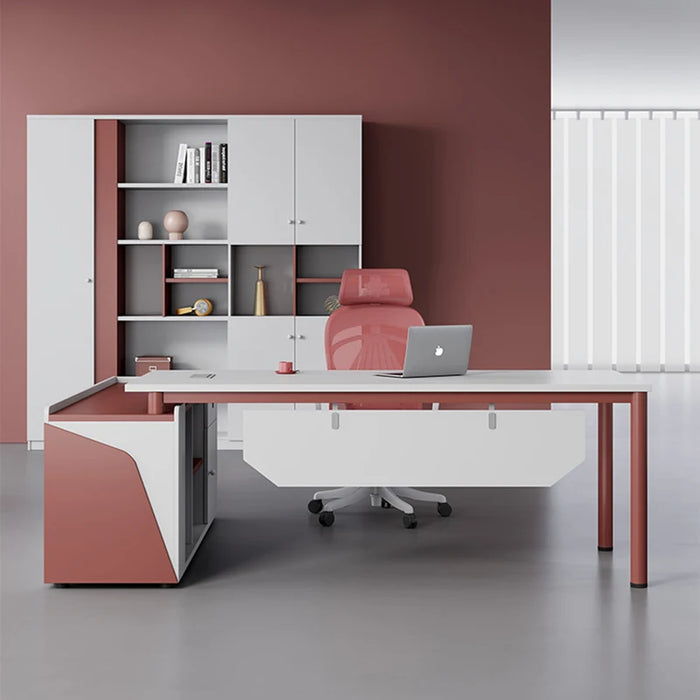 Modern Desktop Office Desk Storage Standing Computer Writing Office Desk Executive Scrivania Ufficio Lavoro Luxury Furniture