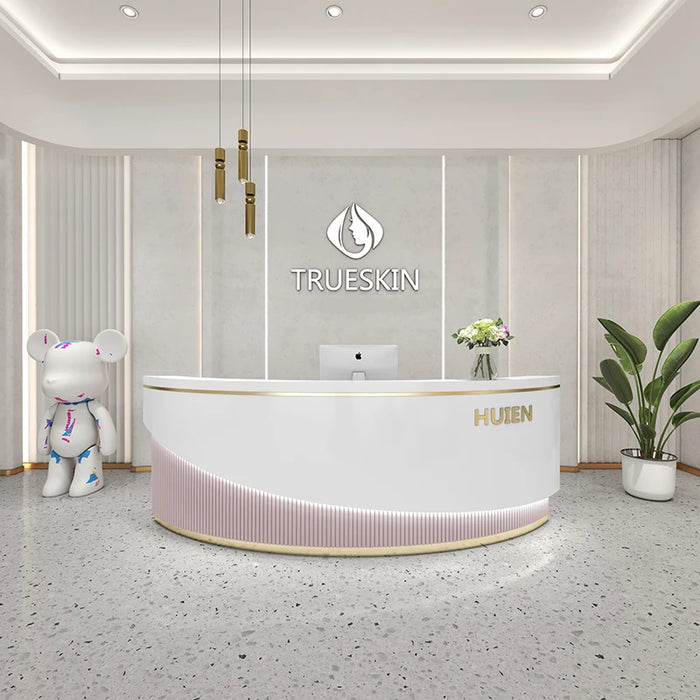 Mobile Counter Reception Desk Office Table Lectern Information Hotel Advisory Luxury Reception Desk Podium Mostrador Furniture
