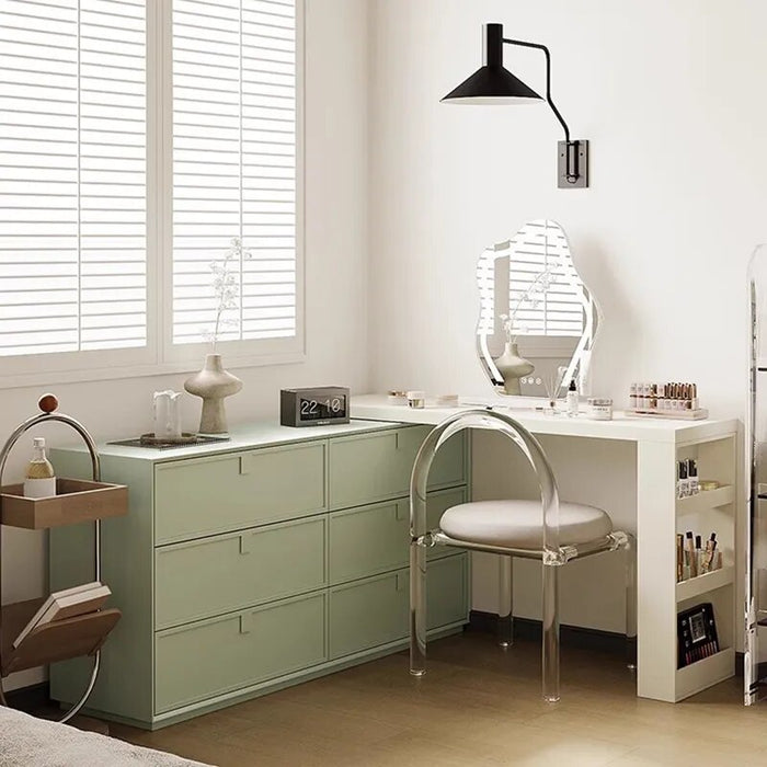 Fashion Bedroom Dressing Table Container European Mirror Chair Dressing Table Drawer Multifunctional Coiffeuse Furniture Makeup