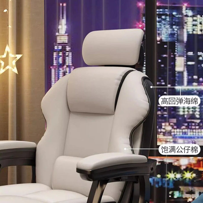 Modern Waiting Computer Office Chair Gamer Ergonomic Leather Wheels Rolling Armchairs Mobile Conference Cadeira Office Supplies
