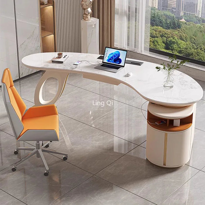Designer Home Office Desk Executive Vanity High Quality Unique Computer Desks Unusual Student Mesa Escritorio Office Furniture