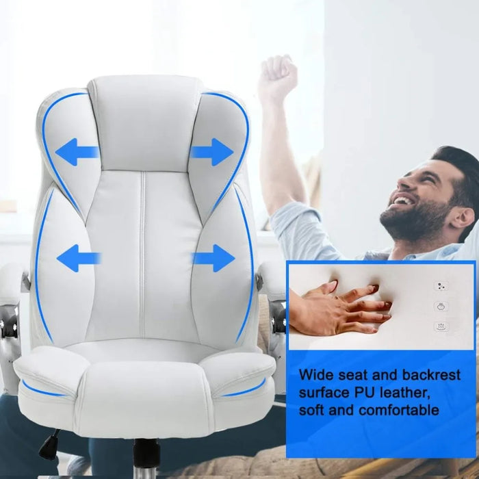 Administrative Adjustable High -back PU Leather Task Rolling Transfer Chair Furniture Ergonomic Office Chair Gamer Chairs Mobile