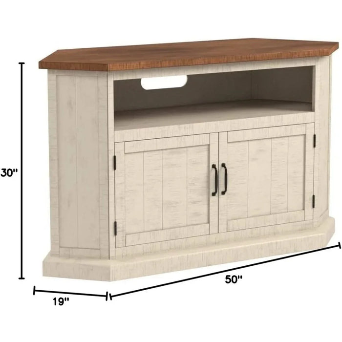 Tv Cabinet Living Room Cabinets Antique White and Honey Tobacco Stand for TVs Up to 80 Inches 70 Inch Table Tv Console Furniture
