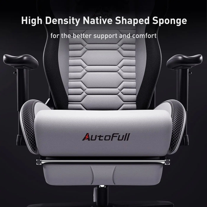 AutoFull C3 Gaming Chair Office Chair PC Chair with Ergonomics Lumbar Support, Racing Style PU Leather High Back Adjustable